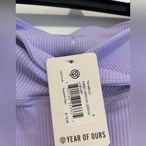 Year of Ours Lavender BRIGETTE HALTER and RIBBED VERONICA LEGGING Set NEW wTags - Picture 8 of 13